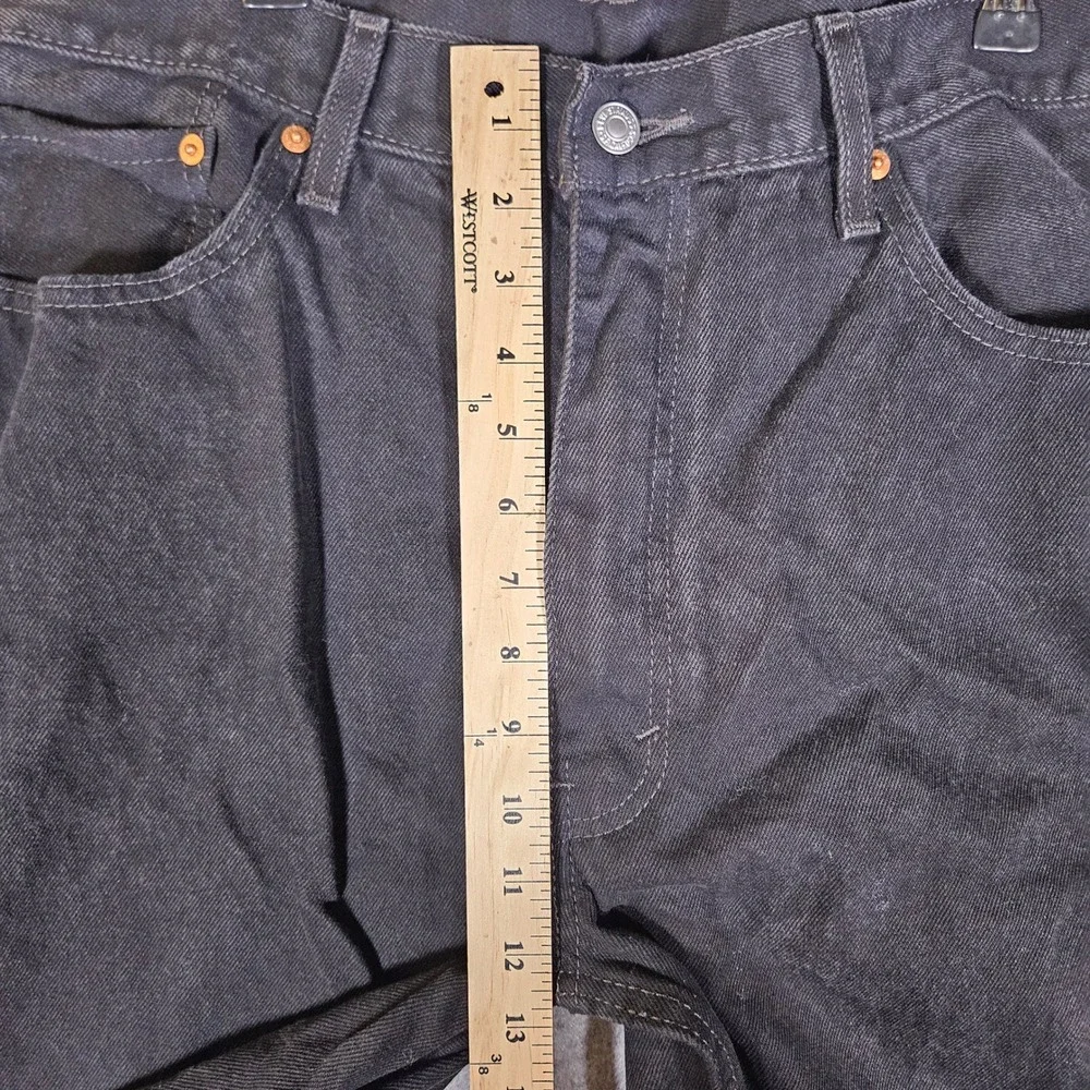 Levis Mens Black 550 Relaxed Fit Denim Jeans Casual Dad 40x34 (actual 40x31.5)